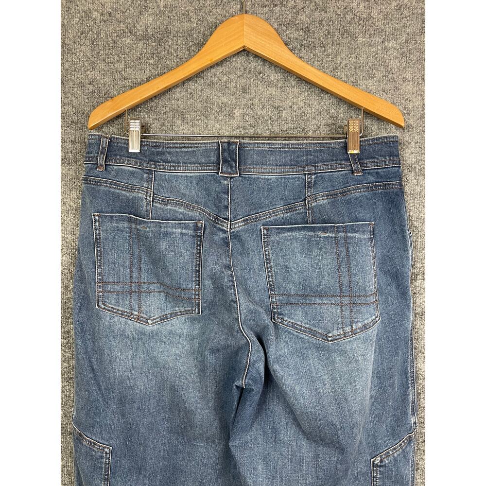 Democracy AB Solution Jeans Women's Sz 14 Blue High Rise‎ Tampered Straight Leg - Picture 9 of 15